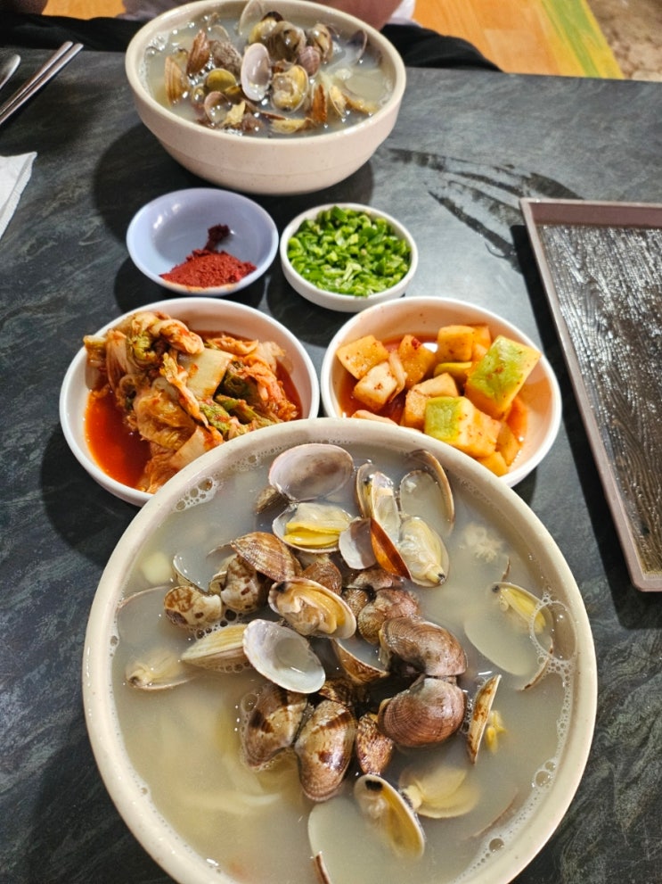  서산 간월도 맛집 이모네 진짜 손칼국수 안면도 여행시 필수 코스