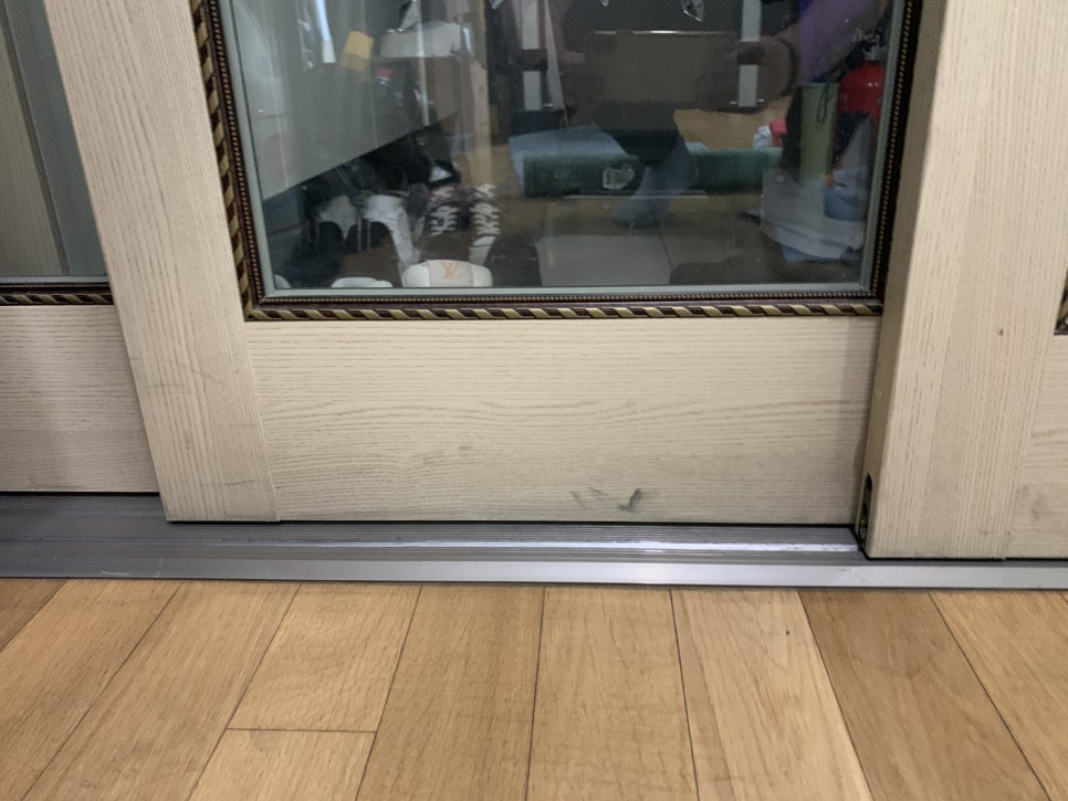 아파트 현관 3연동 중문 와이어 수리 비용 업체