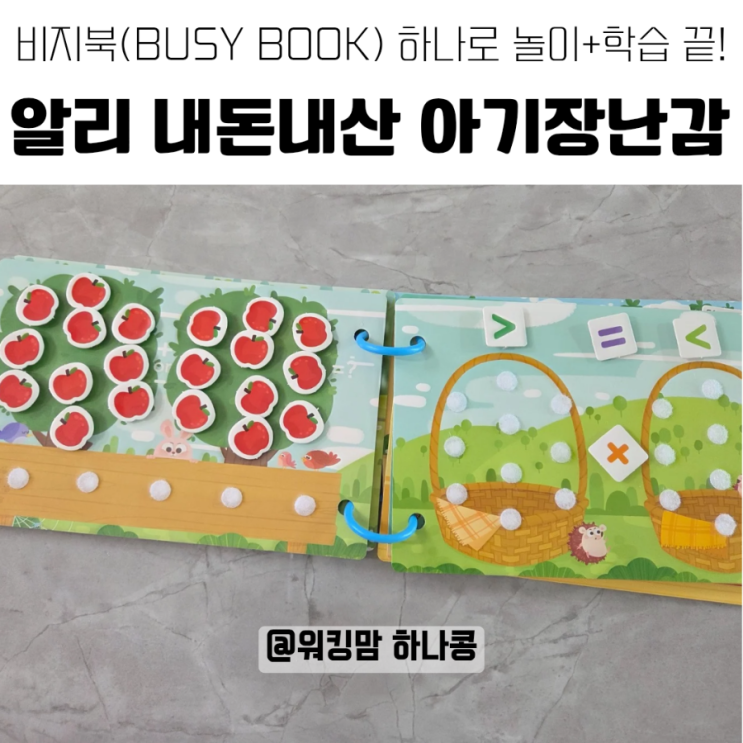 알리익스프레스 유아 장난감 추천 : 비지북(Busy Book) 내돈내산 리얼 후기! 아기 집중력 & 놀이책으로 최고