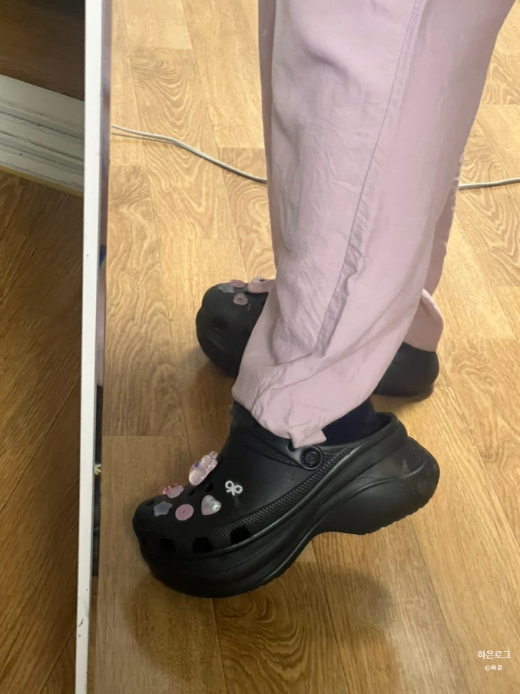  굽높은 크록스 베이 클로그 공홈 내돈내산 후기