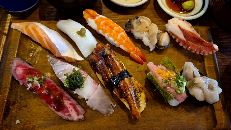  갓덴스시 강남점, 점심 런치세트 혼밥 후기 강남역 초밥맛집