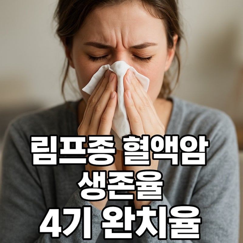 림프종 혈액암 생존율 4기 완치율 정말 완치될수 있을까?