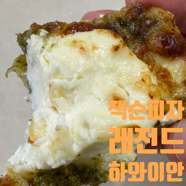  [잭슨피자] 하프앤하프 내돈내산 솔직 후기 | 레전드 & 하와이안
