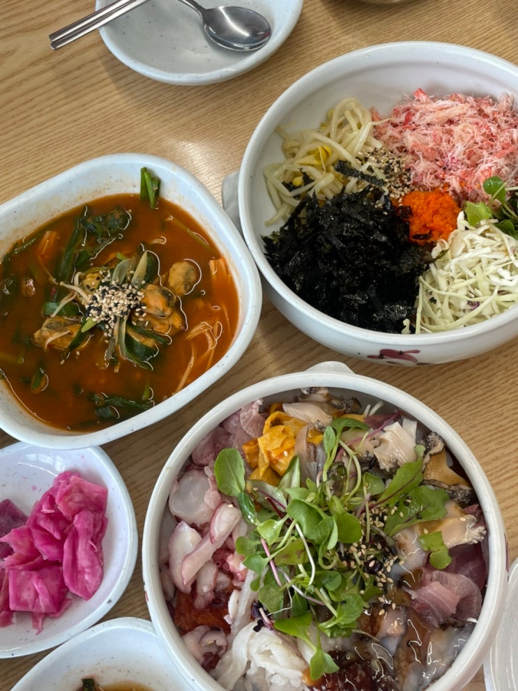[속초맛집] 웨이팅 후기 속초중앙시장근처 물회맛집 속초항아리물회