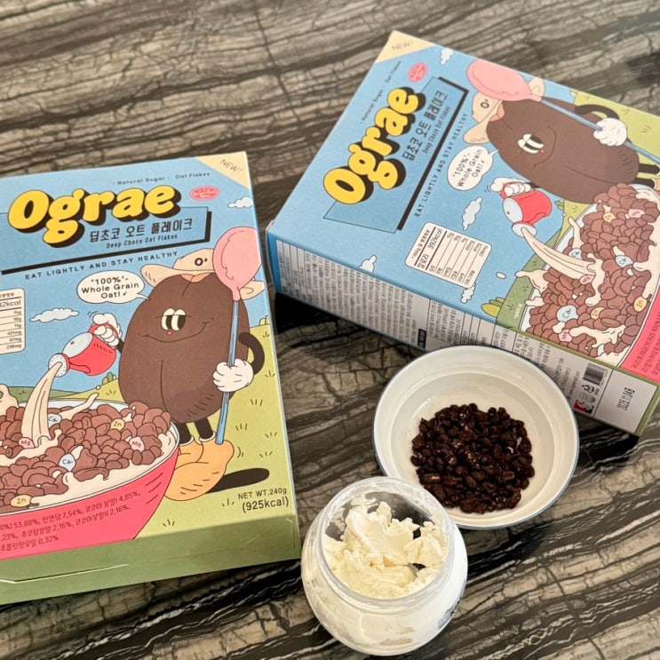 초코덕후들 커몬! 아침식사 대용 인간 사료 초코그래놀라 추천 오그래몰 “딥초코오트플레이크” 후기