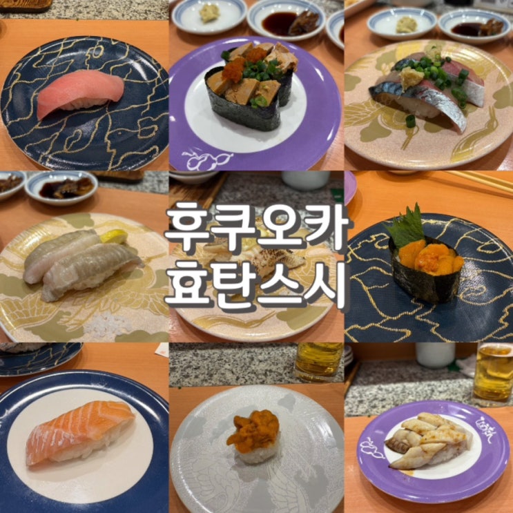  (내돈내산) 후쿠오카 스시맛집 효탄스시 솔라리아에서 26접시 먹은 후기 feat.오픈런 웨이팅 정보