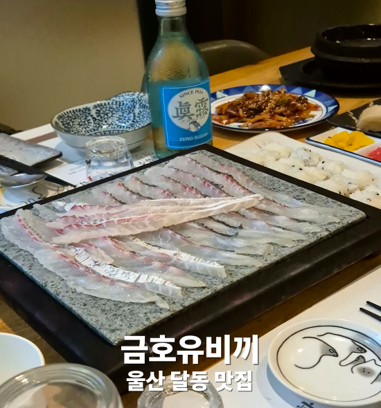  울산 달동 횟집 금호유비끼 솔직후기｜참돔유비끼 처음 먹어봤어요