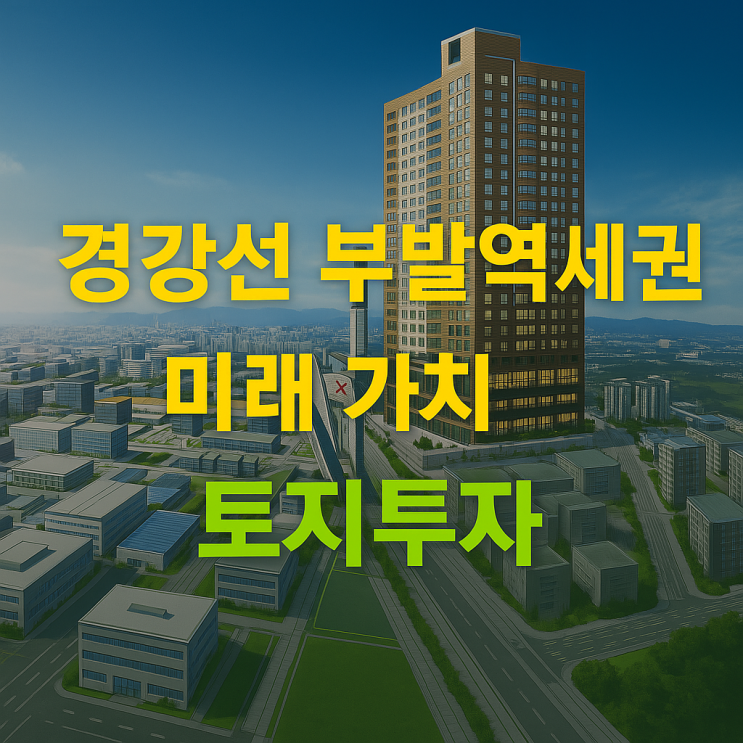   경강선 부발역세권, 미래 가치 꿰뚫어보는 투자 전략 (feat. 토지 투자까지!) 