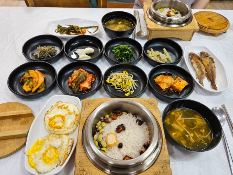  대천해수욕장맛집 '진부령해물천지' 영양돌솥밥 백반 아침식사 가능
