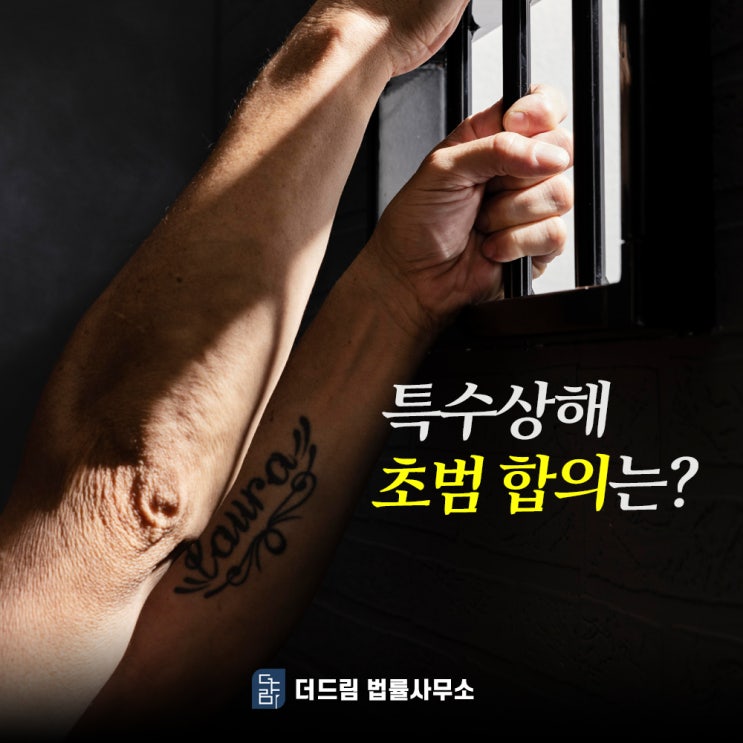  특수상해 초범 합의는?