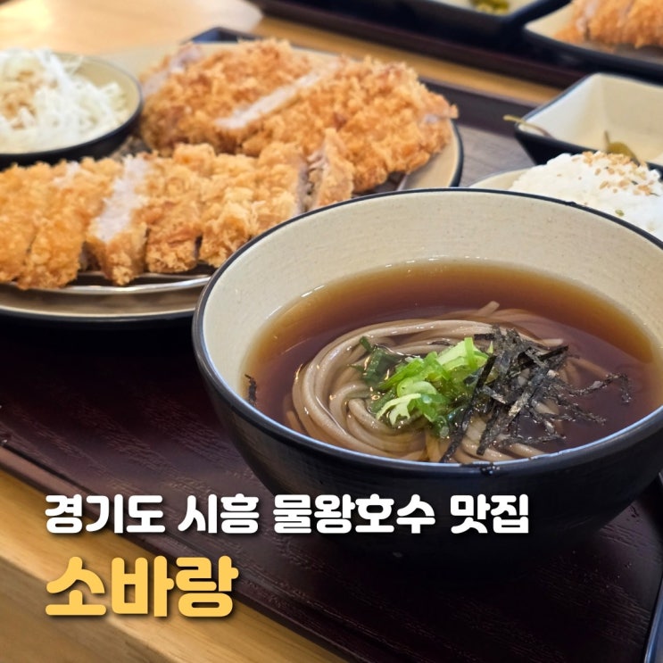  시흥 돈까스 맛집 소바랑 재방문한 물왕저수지 맛집