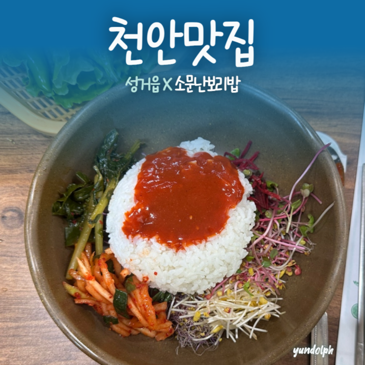  [천안맛집] 천안성거맛집 점심맛집 소문난보리밥