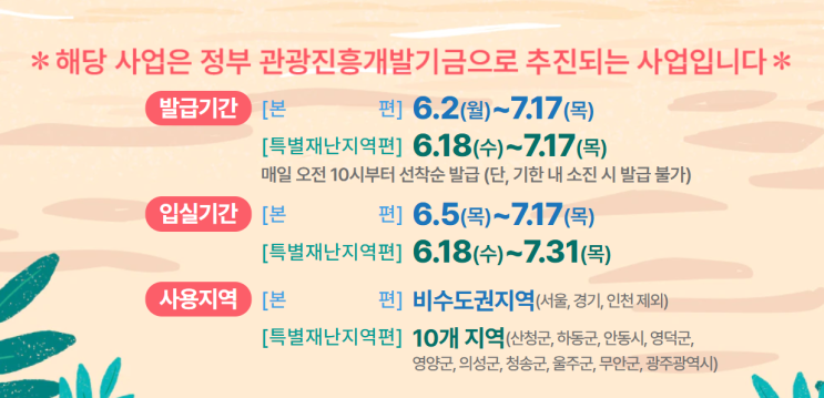 최대 5만 원 숙박할인권 받아가세요