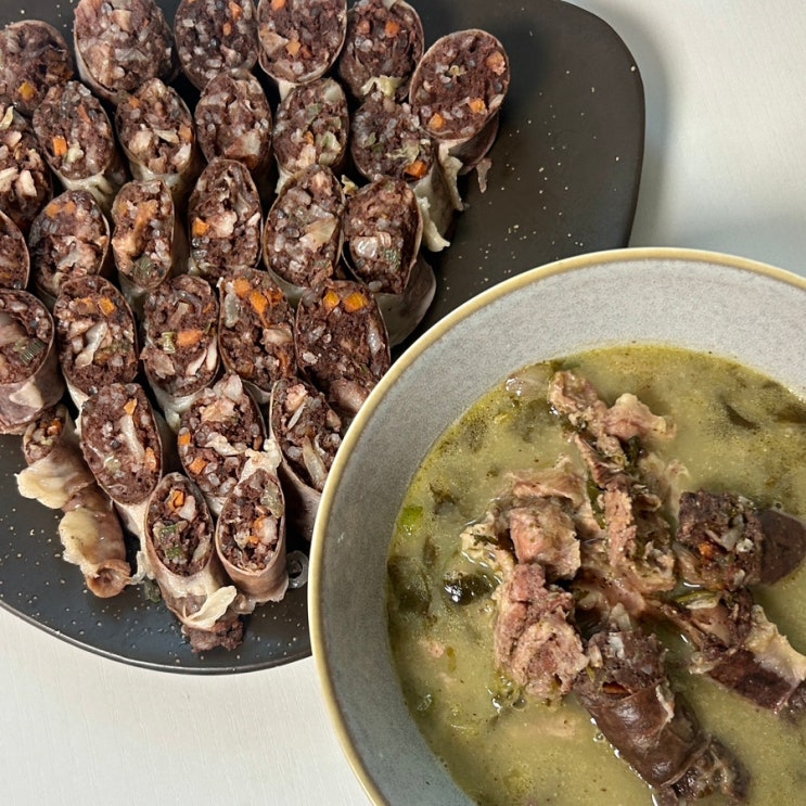 안산 봉궁순대국 밀키트 후기 시래기순대국, 토종순대