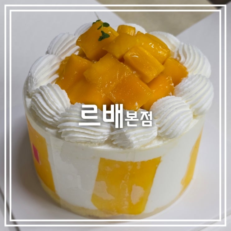  대구 만촌동 빵집] 르배 본점 || 망고케이크 망고마루 초코왕소라빵 치즈치아바타