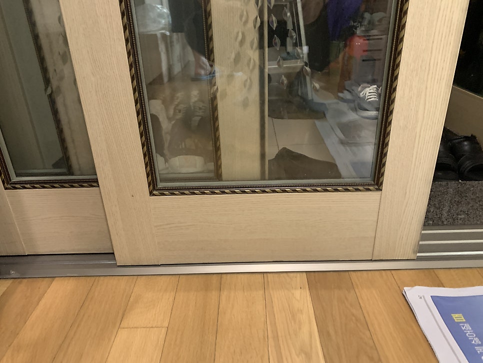 아파트 현관 3연동 중문 와이어 수리 비용 업체