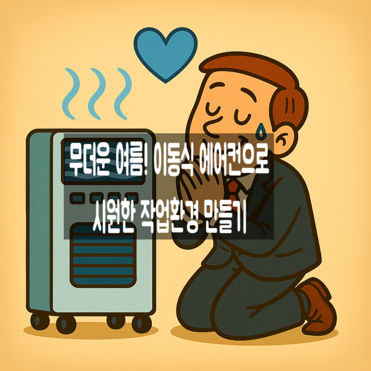  무더운 여름! 이동식 에어컨으로 시원한 작업환경 만들기