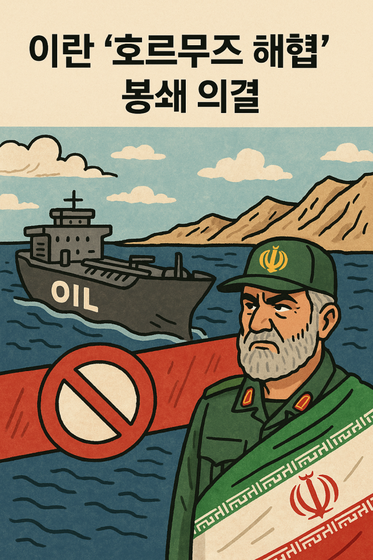 이란 '<b>호르무즈 해협 봉쇄</b>' 의결 - 해협이 가진 의미와 봉쇄가 전... 
