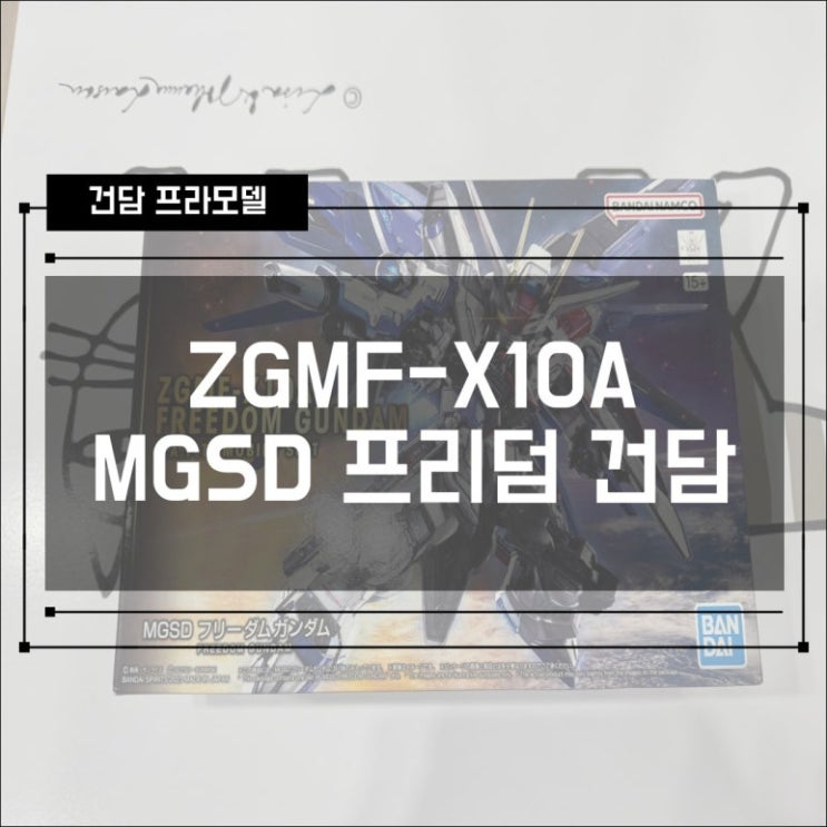  [건프라] ZGMF-X10A MGSD 프리덤 건담 조립 및 리뷰