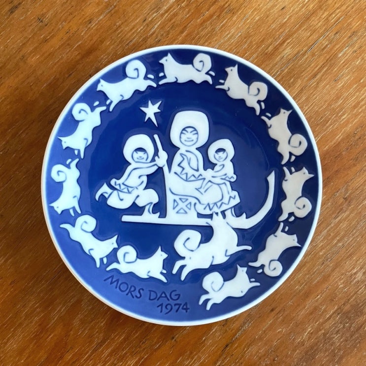  Royal Copenhagen 로얄코펜하겐 마더스데이 월플레이트 1974 한정판