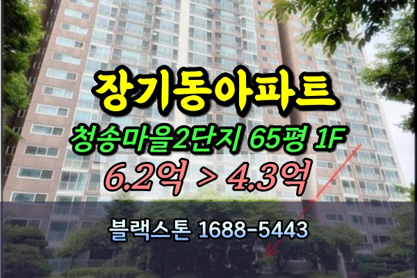  장기동 청송마을현대2단지 경매 65평 [2024타경33783]