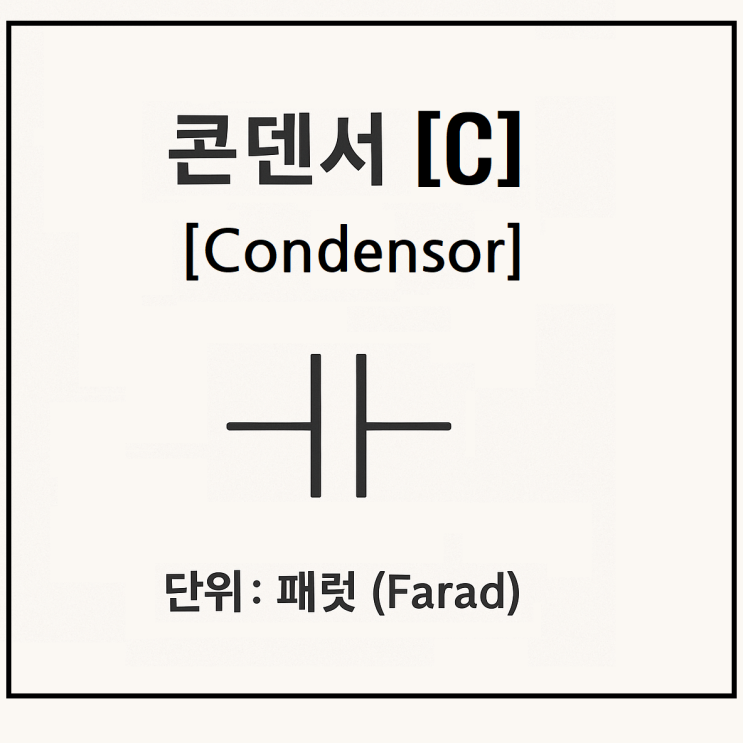  캐패시터 콘덴서 뜻 역할 원리 특징 읽는법 극성 공식 단위