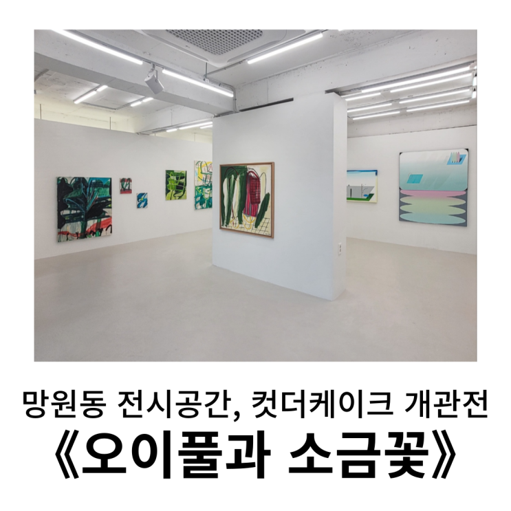 망원 전시 : 컷더케이크 cut the kake,《 오이풀과 소금꽃 》방문기