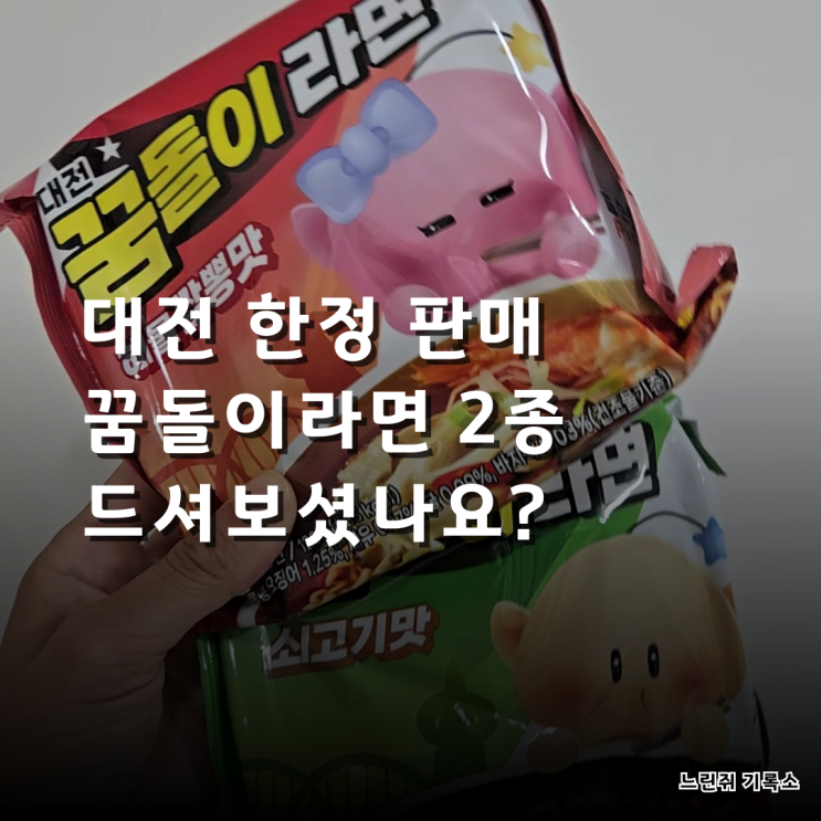  대전에만 있다는 꿈돌이라면 판매처와 솔직한 맛 후기