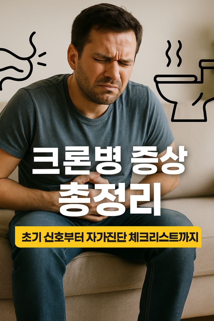  크론병 증상 총정리｜초기 신호부터 자가진단 체크리스트까지