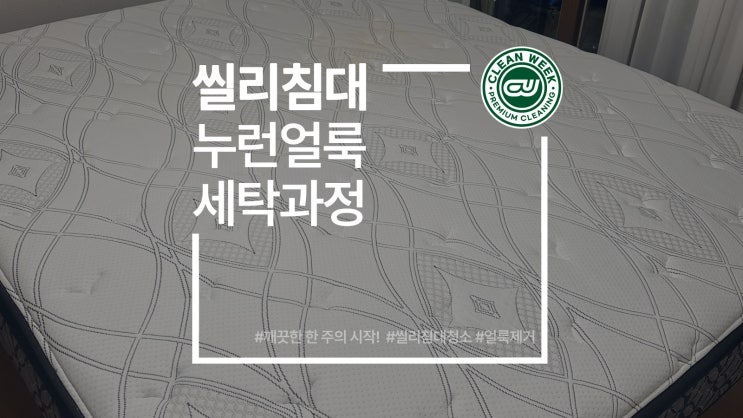  목동 양천구 씰리 누사 NOOSA 매트리스 누런얼룩 침대 세탁 과정