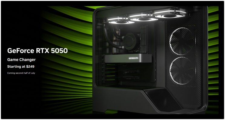  엔비디아, 지포스 RTX 5050 데스크톱 그래픽 카드를 공식 발표