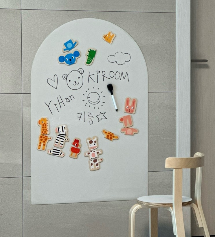  유아자석칠판 추천 키룸, 유리창 부착 보드