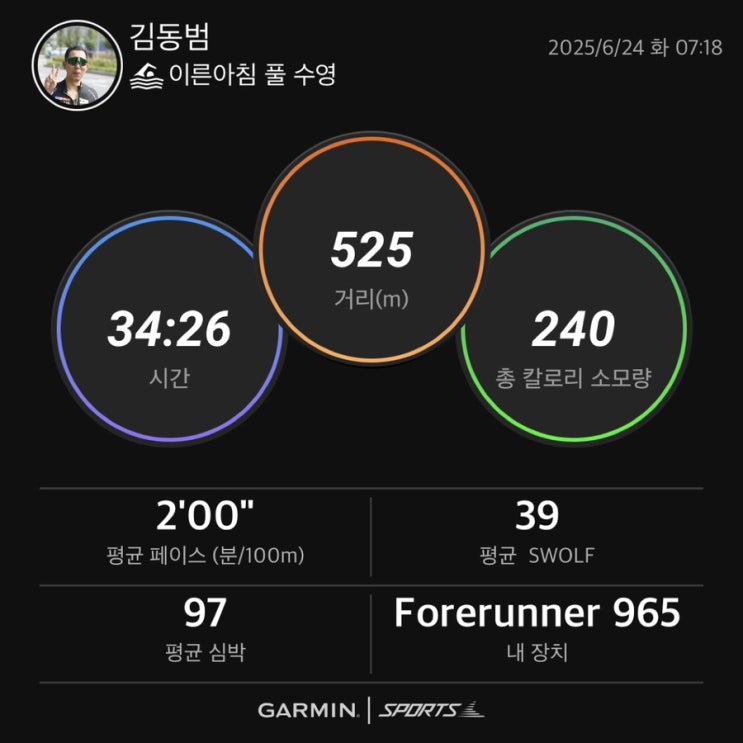  20250624 - 아침수영