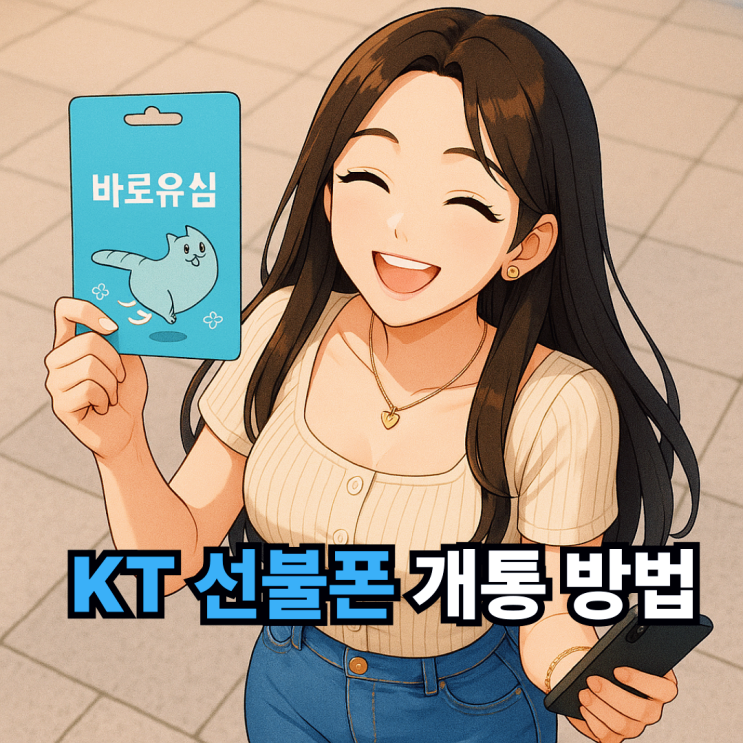  CU바로유심 구매 및 KT선불폰 개통방법
