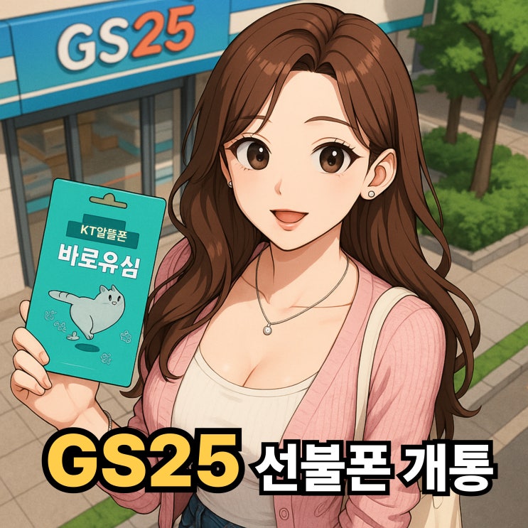  GS25 유심 선불폰 비대면 개통 방법