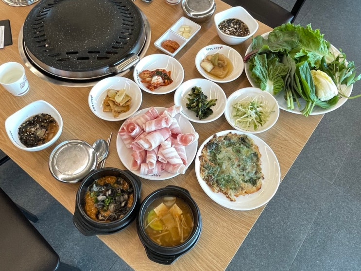  송도맛집 최서방네 우렁쌈밥 대패정식 인천맛집 저장