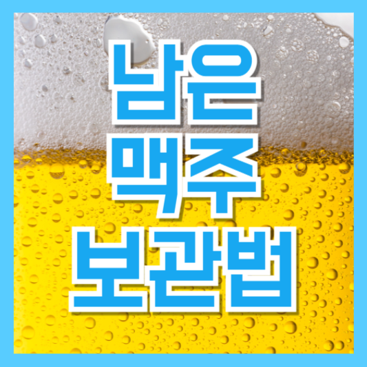  남은 맥주 신선하게 보관하는 법 – 탄산·맛 유지 꿀팁 총정리!