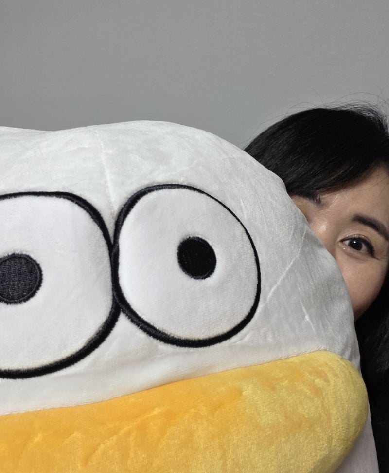카카오톡이모티콘 캐릭터 오둥이 바디필로우 선물받았어요!!!