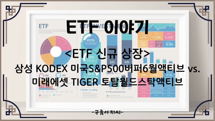  ETF 신규 상장 : 삼성 KODEX 미국S&P500버퍼6월액티브 vs 미래에셋 TIGER 토탈월드스탁액티브
