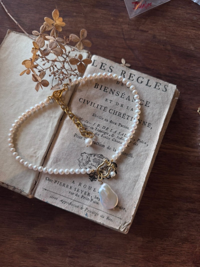 Robin Steele> Freshwater pearl necklace : 네이버 블로그
