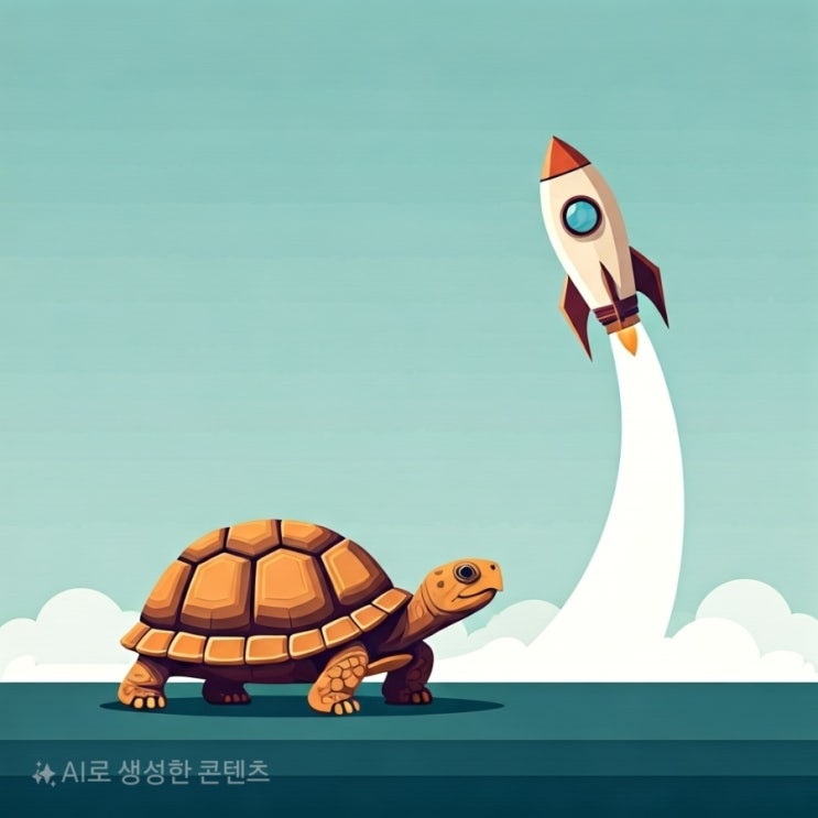  거북이와 로켓: 전통적 기술발전과 AI 시대의 혁명적 속도 차이