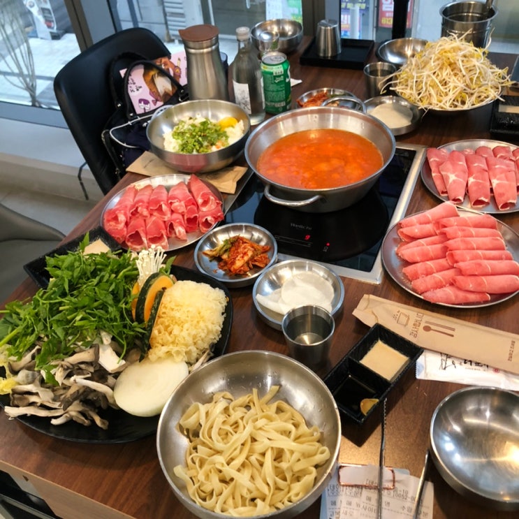  국제업무지구역 맛집 송도 고복샤브샤브 칼국수