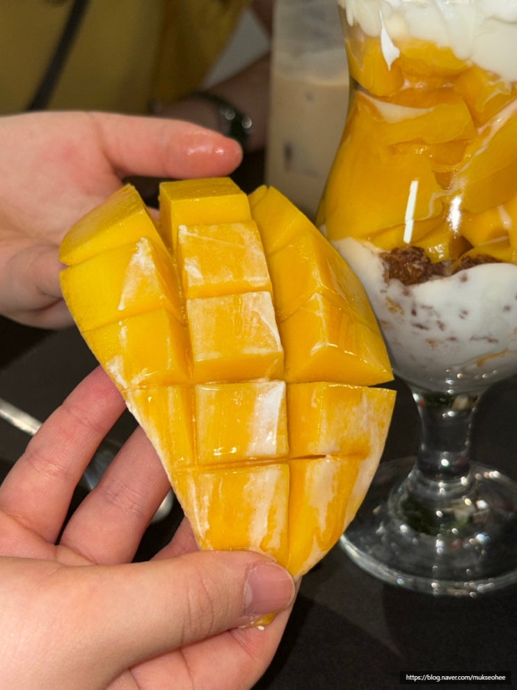  동교동 맛집 청23 청이삼 루프탑 카페 생망고 파르페