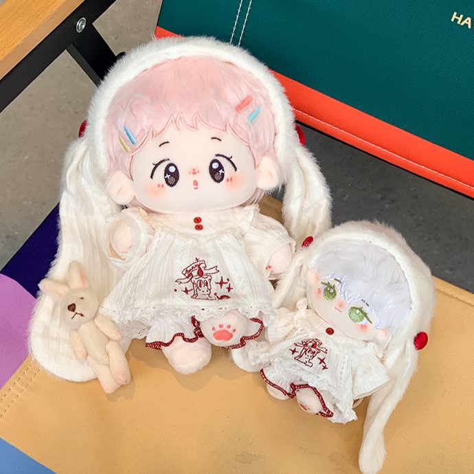  10cm 작은 토끼 잠옷 세트 인형옷 아이돌인형옷