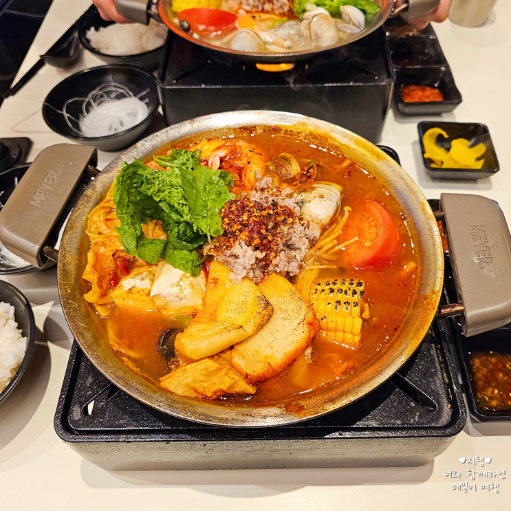  서울여행 중 내돈내산 용산아이파크몰맛집 추천 후기 보글 혼밥 가능
