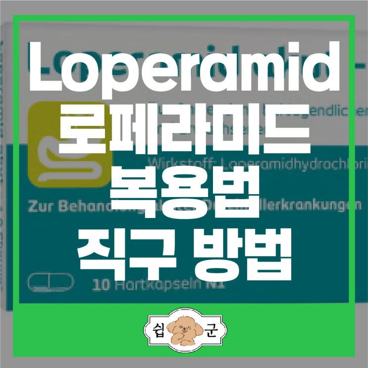  로페라마이드 Loperamid 독일 로페라미드 캡슐 지사제 효과 복용법 직구 방법