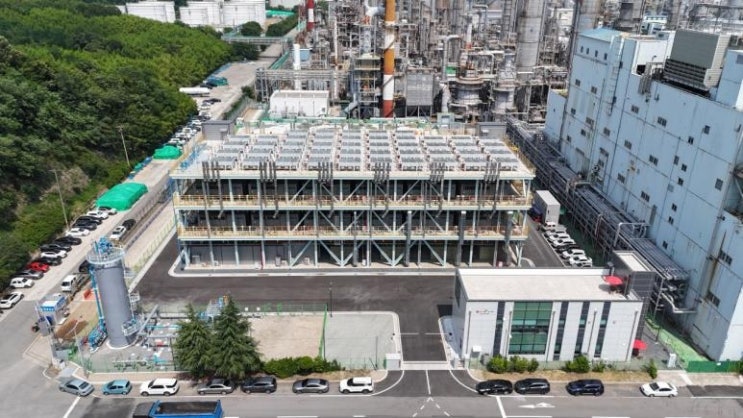 롯데SK에너루트, 20MW 규모 첫 수소연료전지발전소 본격 가동 롯데SK에너루트, 20MW 규모 첫 수소연료전지발전소 본격 가동