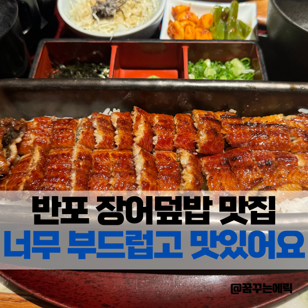 반포 장어덮밥 맛집 너무 부드럽고 맛있어요