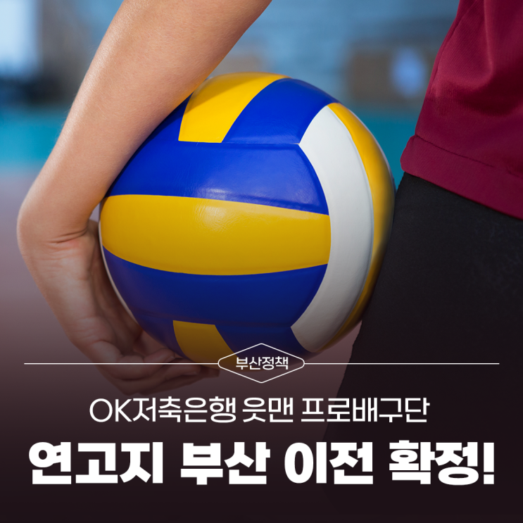 <b>OK 저축은행</b> 읏맨 프로배구단, 연고지 부산 이전 확정!