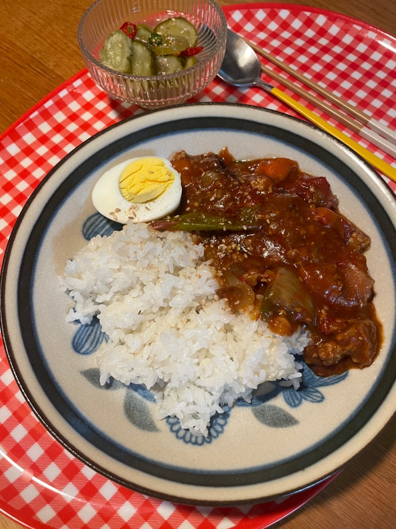 무수분 토마토카레 전기밥솥 카레 레시피